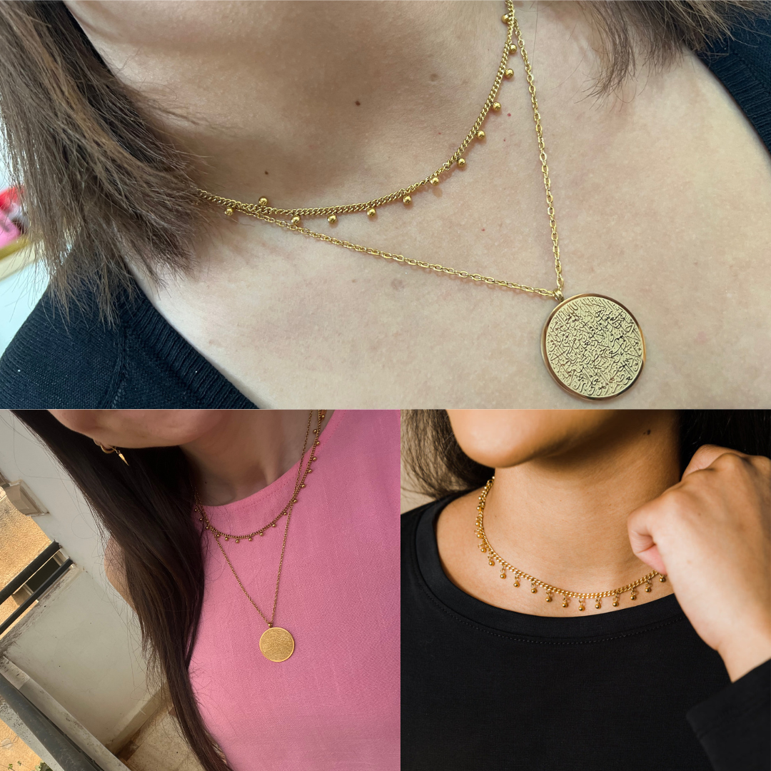 Pack collier AYAT El Kursi et Poids pendant