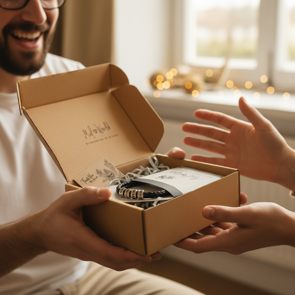 Bracelet personnalisé avec anneaux gravés