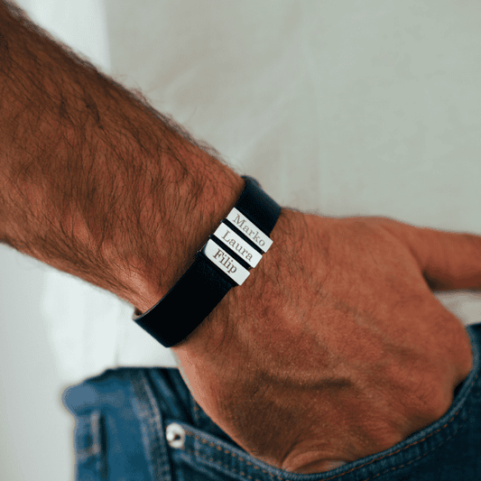 Bracelet Homme Personnalisé – Force & Lien Familial
