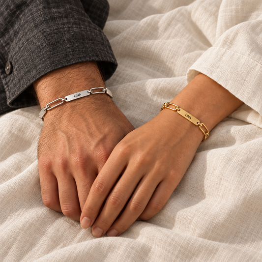 Bracelets doré et argenté — photo carrée boutique