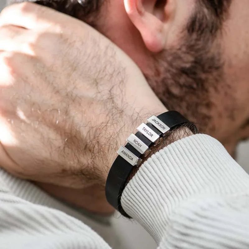 Bracelet Homme Personnalisé – Force & Lien Familial