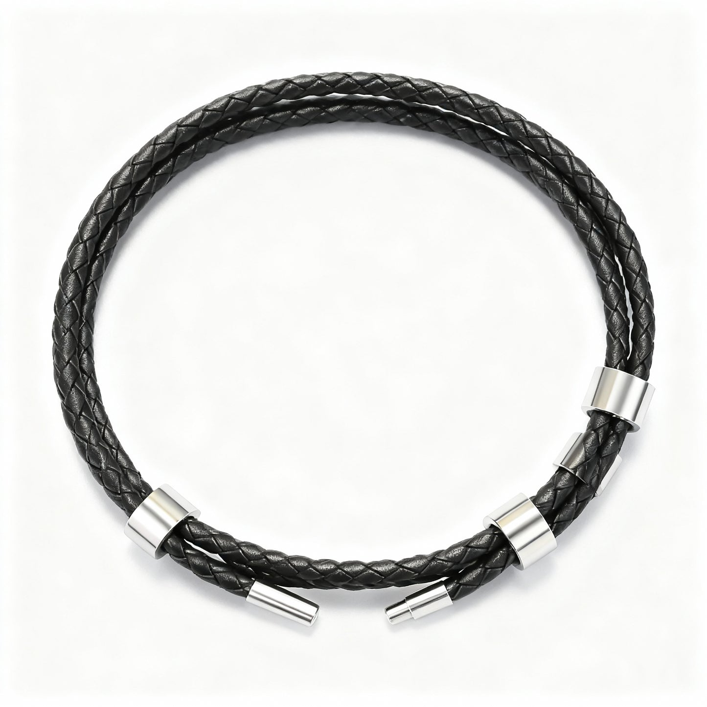 Bracelet personnalisé avec anneaux gravés