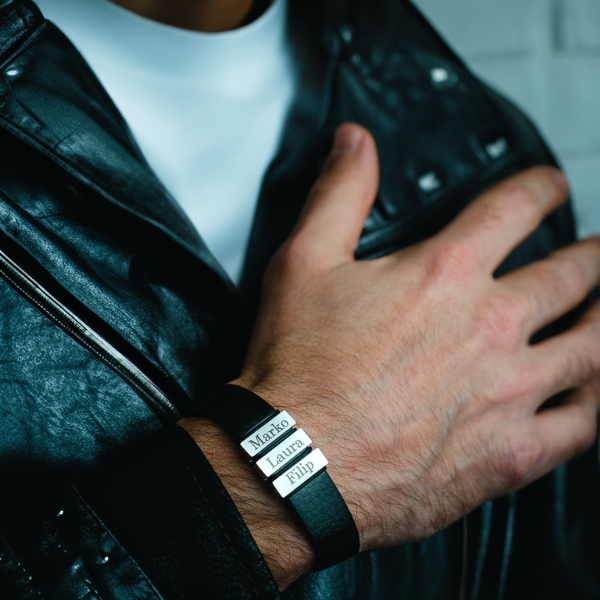 Bracelet Homme Personnalisé – Force & Lien Familial
