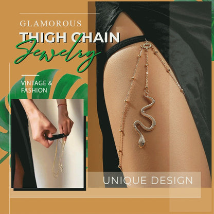 bijoux chaîne de cuisse glamour