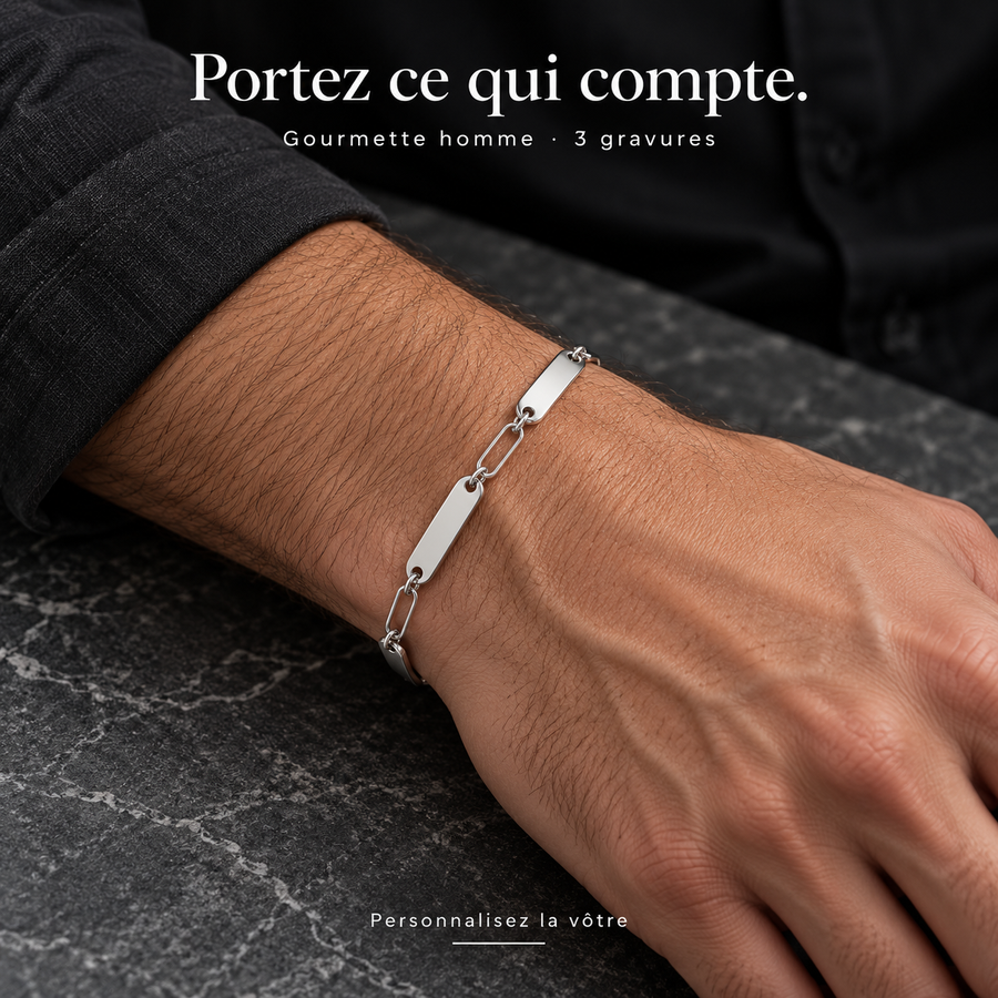 Gourmette personnalisée — vue 1